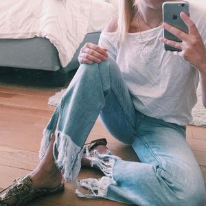 Zara Jeans - Zara Frayed Hem Jeans Zara Jeans - Zara Frayed Hem Jeans